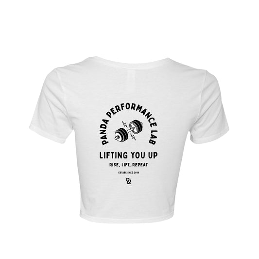 LiftingYouUp - Womens Crop Tee