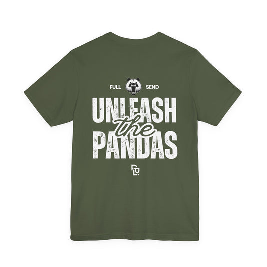 Unleash the Pandas Unisex T-Shirt - Army Green